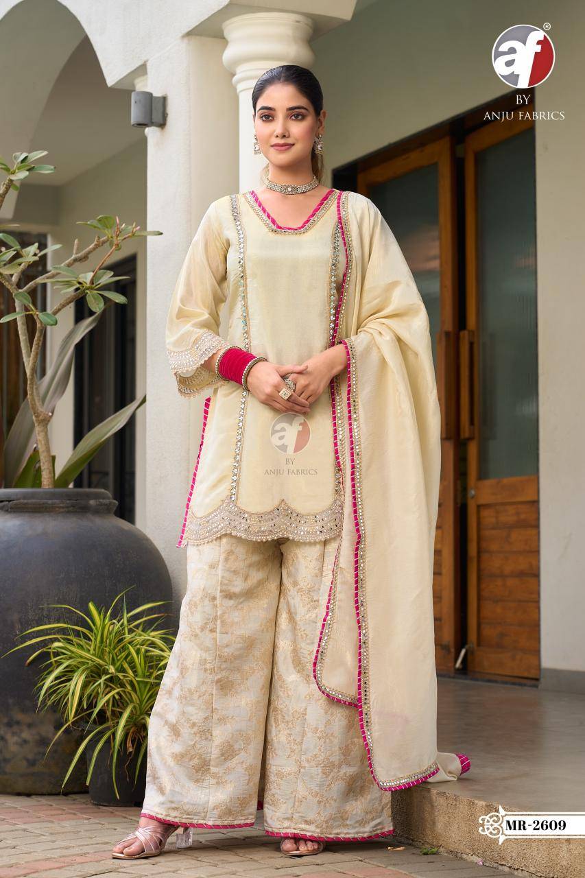 Anju fabrics d.no MR 2609 salwar suits wholesalers in Pune